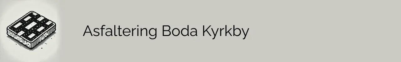 Asfaltering Boda Kyrkby